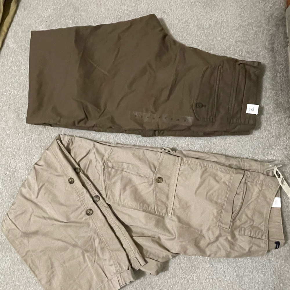 Brown and Tan Cargo Pants